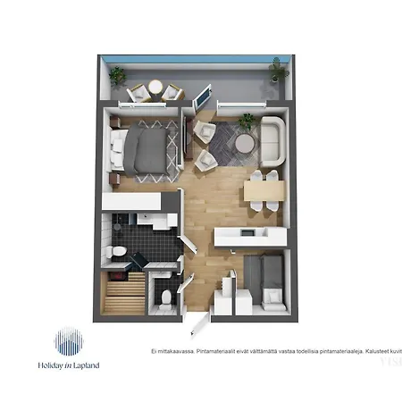 Apartment Aurinkorinne 2 A10 By In Lapland. *